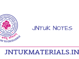 Jntuk notes